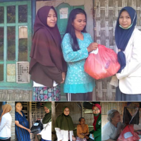 HIMA PAI STAIHA BAWEAN: Membagikan 200 Paket Sembako Kepada Dhuafa dan Anak Yatim