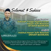 STAI Hasan Jufri Bawean Resmi Alih Status Menjadi IAI Hasan Jufri Bawean